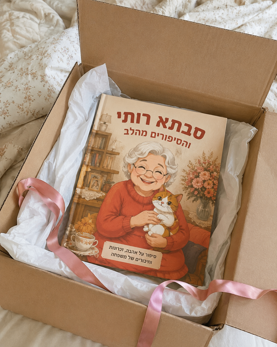 לקוח מצלם את הספר שלו